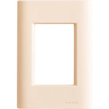 Placa 3 Postos 4x2 Tramontina Giz Nude Soft Touch sem Suporte Tramontina