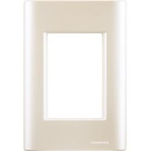 Placa 3 Postos 4x2 Tramontina Giz Pérola Tramontina