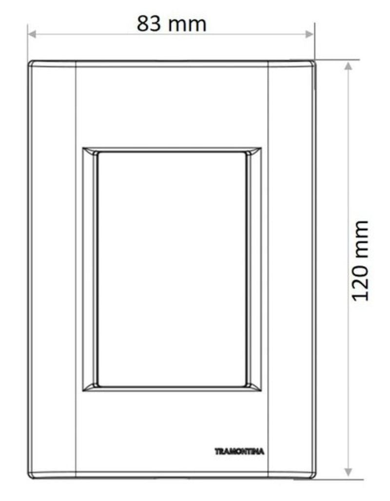 Placa 4x2 Cor Verde Ardozia 3 Postos - GIZ - Tramontina