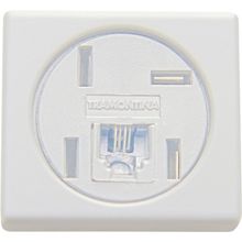 Módulo Tomada Telefone 4 pinos RJ11 Tramontina IzyFlat Modelo Americano Branco Tramontina