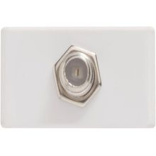 Módulo Tomada TV SAT Coaxial Direta Tramontina Branco Tramontina