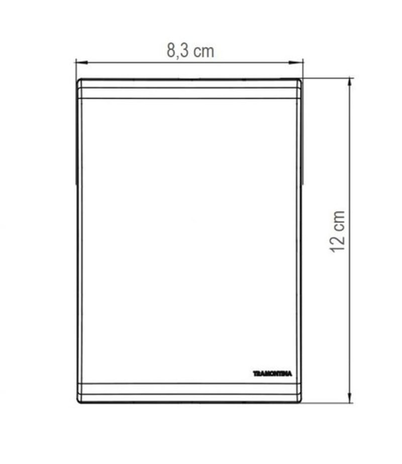 Placa 3 Postos Tramontina Liz 4x2 Bege - 57106/057