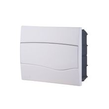 Quadro Distribuição Embutir 12 DIN ou 8 NEMA Tramontina Porta Branca Tramontina