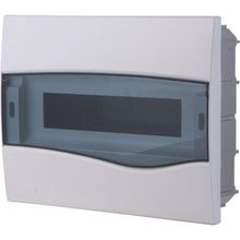 Quadro Distribuição Embutir 12 DIN ou 8 NEMA Tramontina Porta Transparente Tramontina