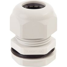 Conector prensa-cabo 1 polegada Tramontina termoplástico cinza bucha Tramontina