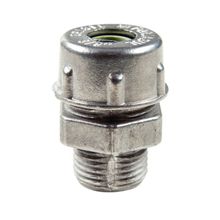 Conector prensa-cabo 1" em alumínio - bucha na cor preto Tramontina