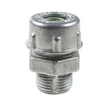 Conector prensa-cabo 1/2" alumínio - bucha na cor cinza Tramontina