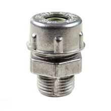 Conector prensa-cabo 1/2" alumínio - bucha na cor verde Tramontina
