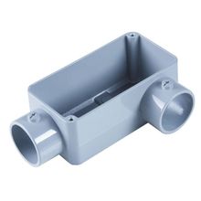Condulete fixo 3/4" tipo "LL" - sem tampa / sem rosca / pintura eletrostáticaA pó Tramontina