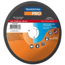 Disco Corte Fino Aço Inox Materiais Endurecidos 12" Tramontina PRO Tramontina