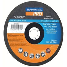 Disco Corte Fino Aço Inox Materiais Endurecidos 10" Tramontina PRO Tramontina