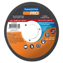 Disco Corte Ultrafino Aço Inox 4.1/2" Tramontina PRO Tramontina