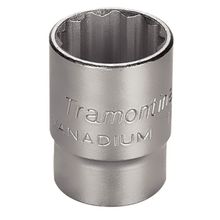 Soquete Estriado Aço Cromo Vanádio 3/4" - Encaixe 1/2" Tramontina PRO Tramontina