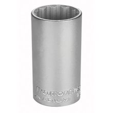 Soquete Estriado Longo Aço Cromo Vanádio 24mm - Encaixe 1/2" Tramontina PRO Tramontina