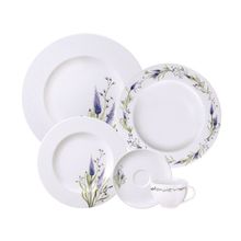 Aparelho de Jantar Tramontina Lilla em Porcelana Decorada 20 Peças Tramontina