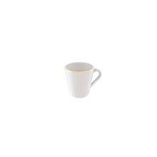 Xícara Café Filetada Tramontina Elisa Porcelana Borda Dourada 70ml Tramontina