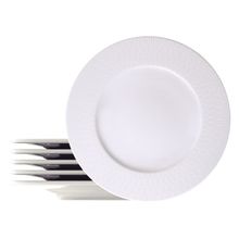 Kit Prato Raso Tramontina Santorini em Porcelana 28 cm 06 Peças Tramontina