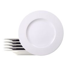 Kit Prato Raso Tramontina Mesh em Porcelana 28 cm 06 Peças Tramontina