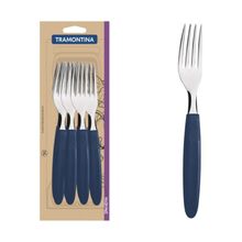 Conjunto Garfos Mesa Tramontina Ipanema Inox Cabo Azul 12 Peças Tramontina