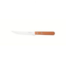 Conjunto Facas Churrasco Tramontina Dynamic Inox Cabos Madeira Natural 3 Peças Tramontina