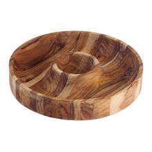 Petisqueira Churrasco Tramontina Fundo Central Madeira Teca FSC Acabamento Óleo Mineral 31,5x31,5cm Tramontina