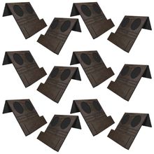 Kit 12 Esteiras Bandejas Com Suporte Para Copos e Controle Para Sofá MDF Tabaco G20 - Gran Belo