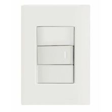 Conjunto 4x2 1 Interruptor Simples 10A 250V Tramontina Giz Branco Tramontina