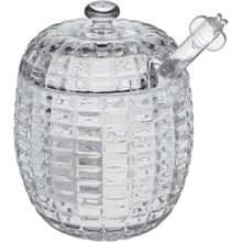 Meleira Com Colher Vidro Transparente 170 ml