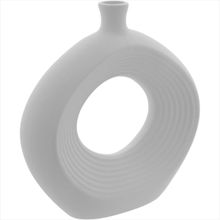 Vaso de Cerâmica 20x20x3cm Branco
