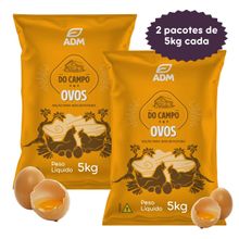 Kit 2 un DO CAMPO OVOS Galinhas Poedeiras Aves Postura 10kg