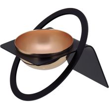 Adorno de Metal 15x8x8cm Preto