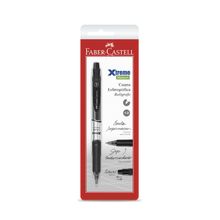 Esferográfica Xtreme Rollerball 1.0 Preta - Cartela Faber-Castell