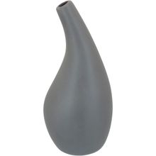 Vaso de Cerâmica 18x9x9 cm Cinza