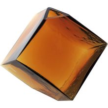 Vaso Vidro 15x15x15cm Âmbar