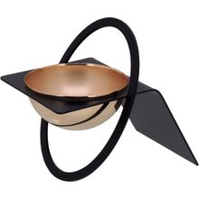 Adorno de Metal 19x11x11cm Preto