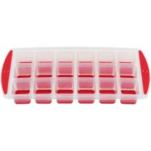 Forma de Gelo Plástico 3x13x27cm Vermelho