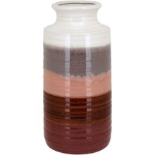 Vaso Cerâmica 30x14x14cm Marrom