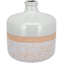 Vaso Cerâmica 20x17x17cm Marfim