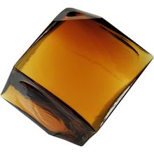 Vaso Vidro 11x11x11cm Âmbar