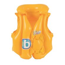 Colete Inflável Swim Safe Abc Com Encosto Azteq Bestway