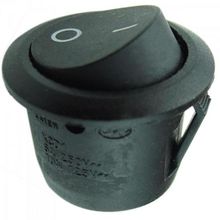 Chave Gangorra Redonda 6A/250VAC 2 Terminais ON/OFF CHVS0009 Preta STORMPCT / 25