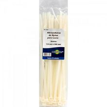 Abraçadeira Nylon 4,8x300mm Branca Brasfort-centena