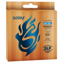 Encordoamento Para Violão Aço .011 Solez SLATB11 Bronze