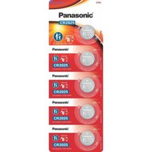 Pilha Moeda Lithium 3V CR2025 (Com5 Pilhas) PanasonicCAR / 5