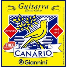 Encordoamento Para Guitarra .009 Série Canário Giannini GESGT9