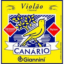 Encordoamento Para Violão Nylon Série Canário Giannini GENWB Com Bolinha