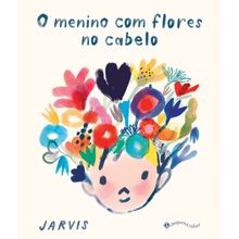 O menino com flores no cabelo