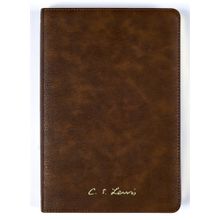 Bíblia C. S. Lewis NVI, Couro-soft marrom, Leitura Perfeita