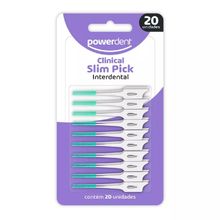Escova Interdental Powerdent Slim Pick 20 Unidades