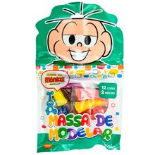 Massa de Modelar Turma da Mônica 12 Cores e 2 Moldes 120g